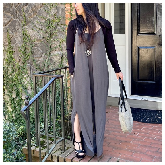 Chic Tank jumpsuit with side slits - Picture 7 of 9